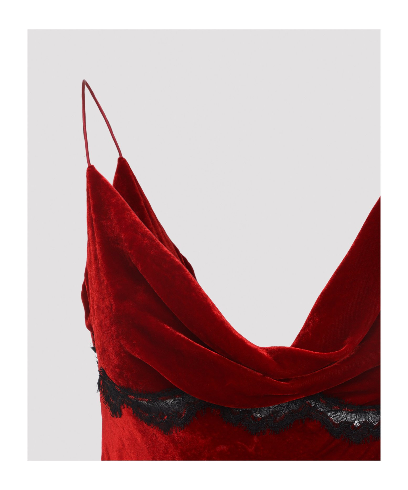 Roberto Cavalli Asymmetric Hem Draped Neckline Velvet Dress In Red