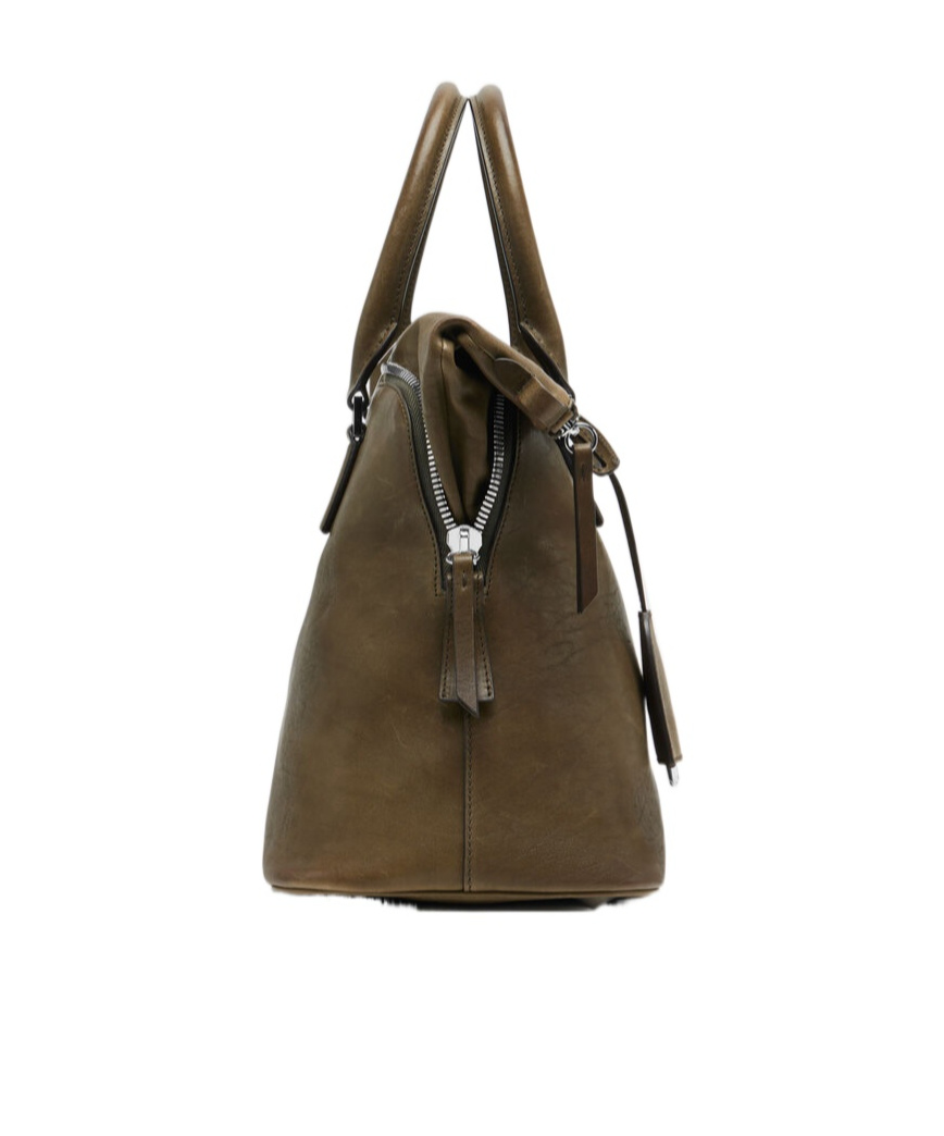 Maison Margiela 5ac Loved To Death Medium Tote Bag In Brown