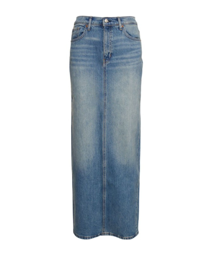 Reformation Daria Ultra High Rise Denim Maxi Skirt