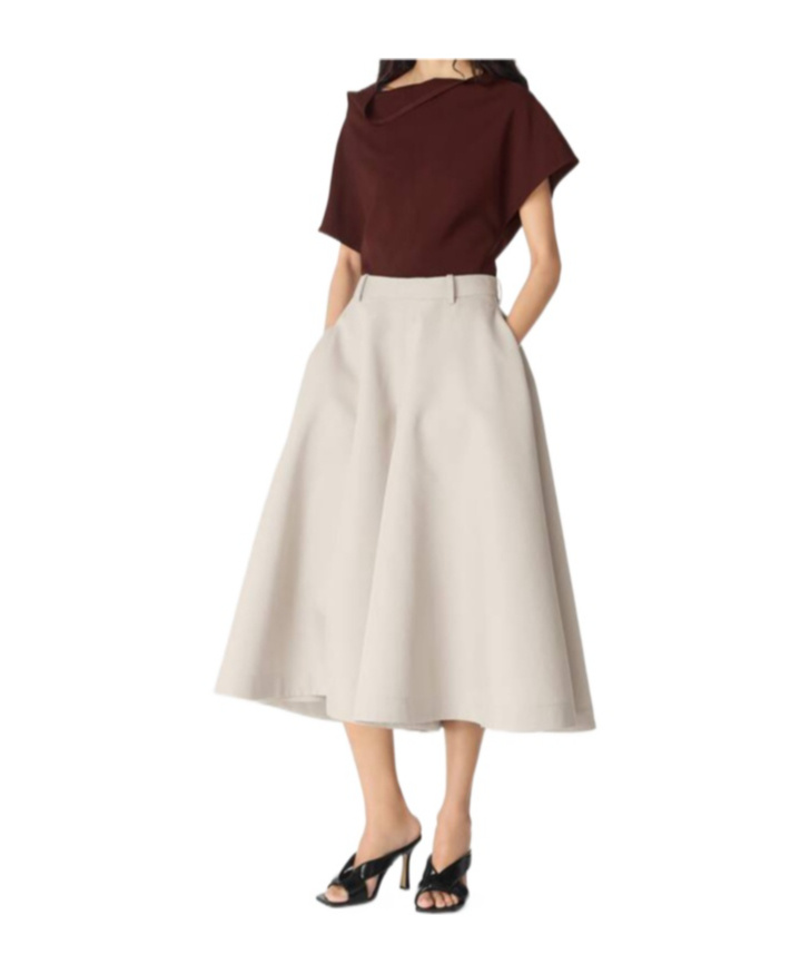 Bottega Veneta Silk And Cotton Twill Culotte