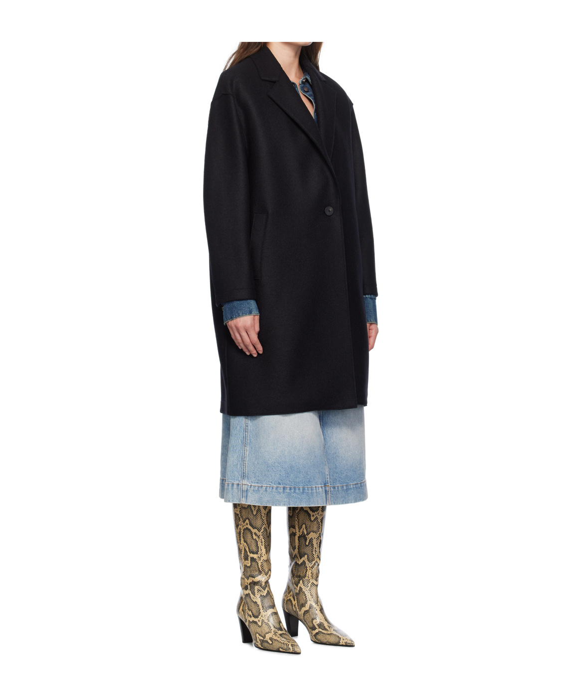 HARRIS WHARF LONDON OVERSIZED LONG-SLEEVED COAT