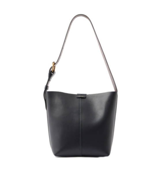 Soeur Letter Logo Shoulder Bag In Black