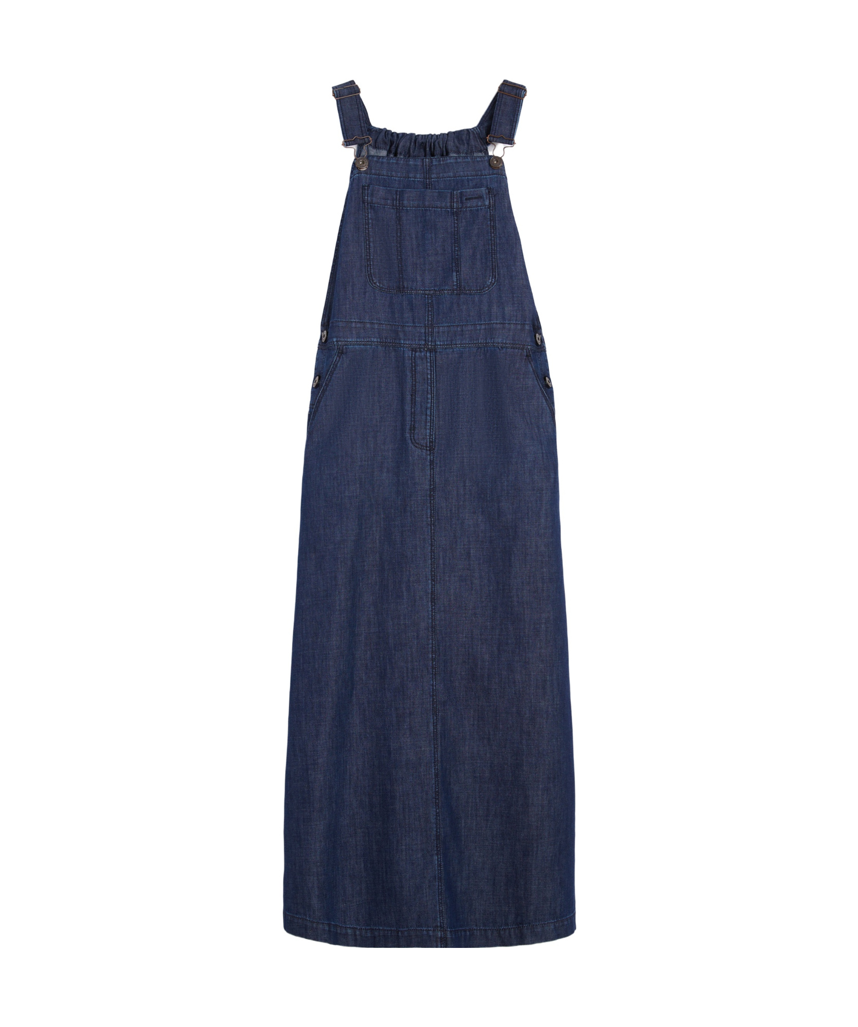 Weekend Max Mara Denim Dungaree Dress In Blue