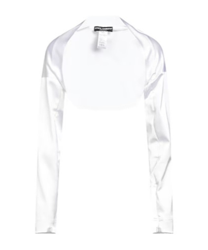 Dolce & Gabbana Minimal Solidcolor Knit Sweater In White