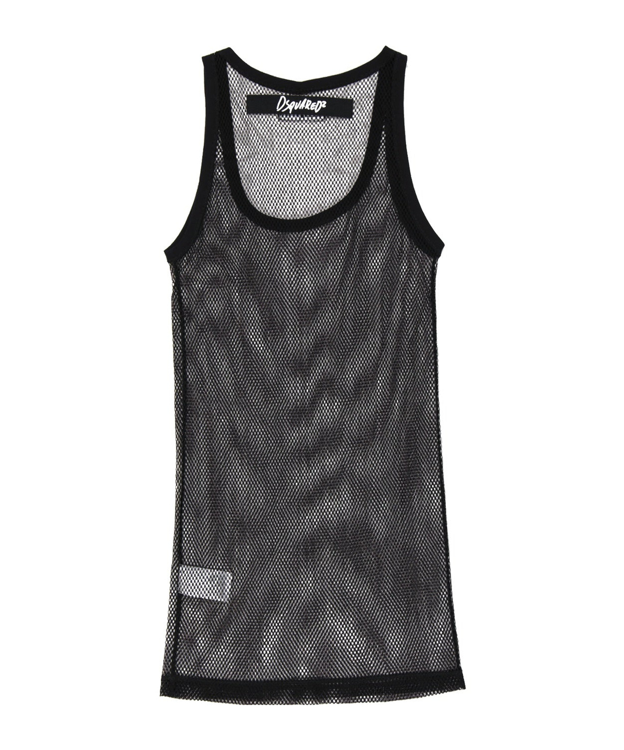 Dsquared2 Sleeveless Long Top In Black