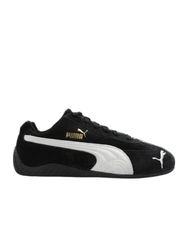 Puma Round-toe Low-top Casual Shoes In Black