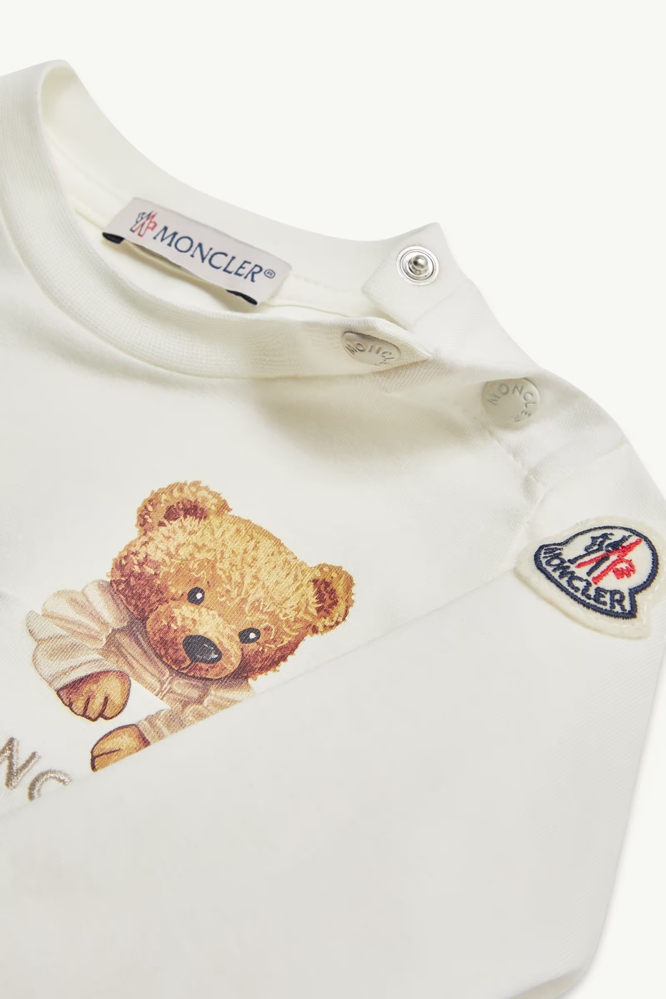 Moncler Long-sleeved T-shirt In White