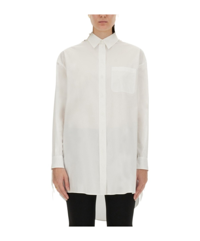 Moschino Poplin Shirt In White