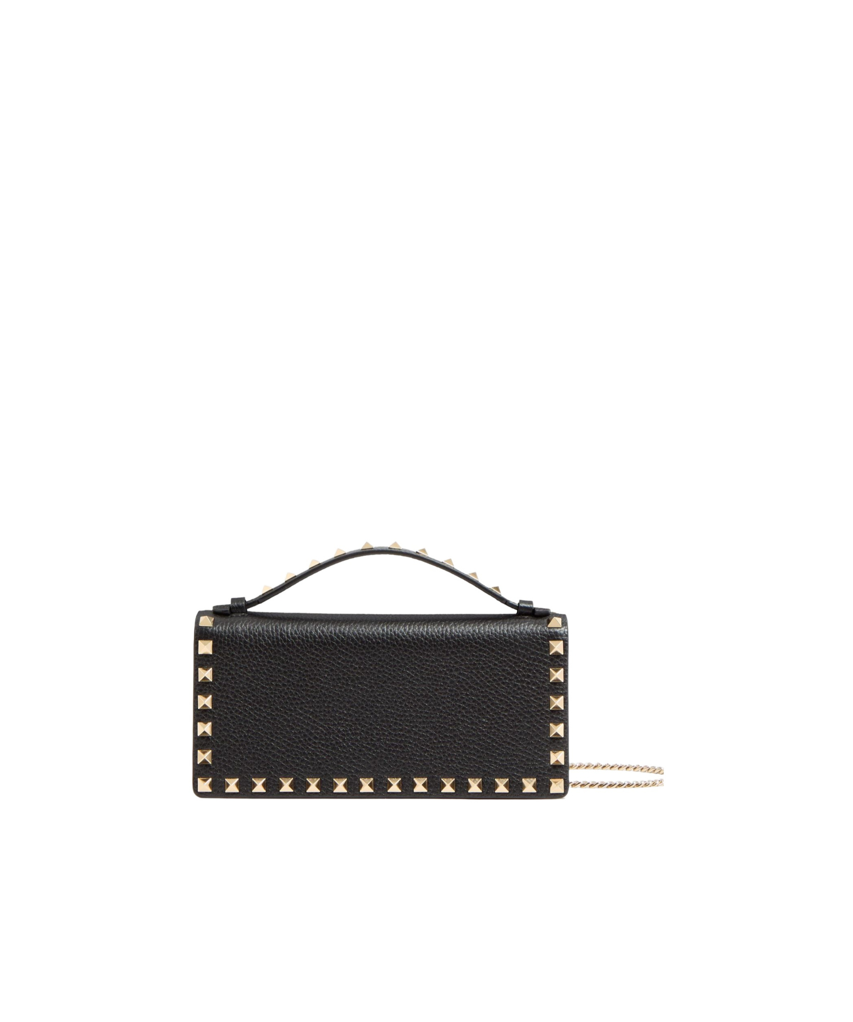 Valentino Rockstud Wallet-on-chain In Black