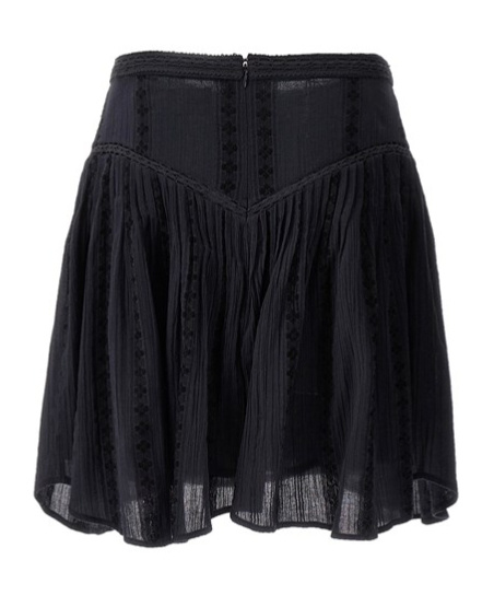 Isabel Marant Étoile Jorena Asymmetric-hem Mini Skirt In Black