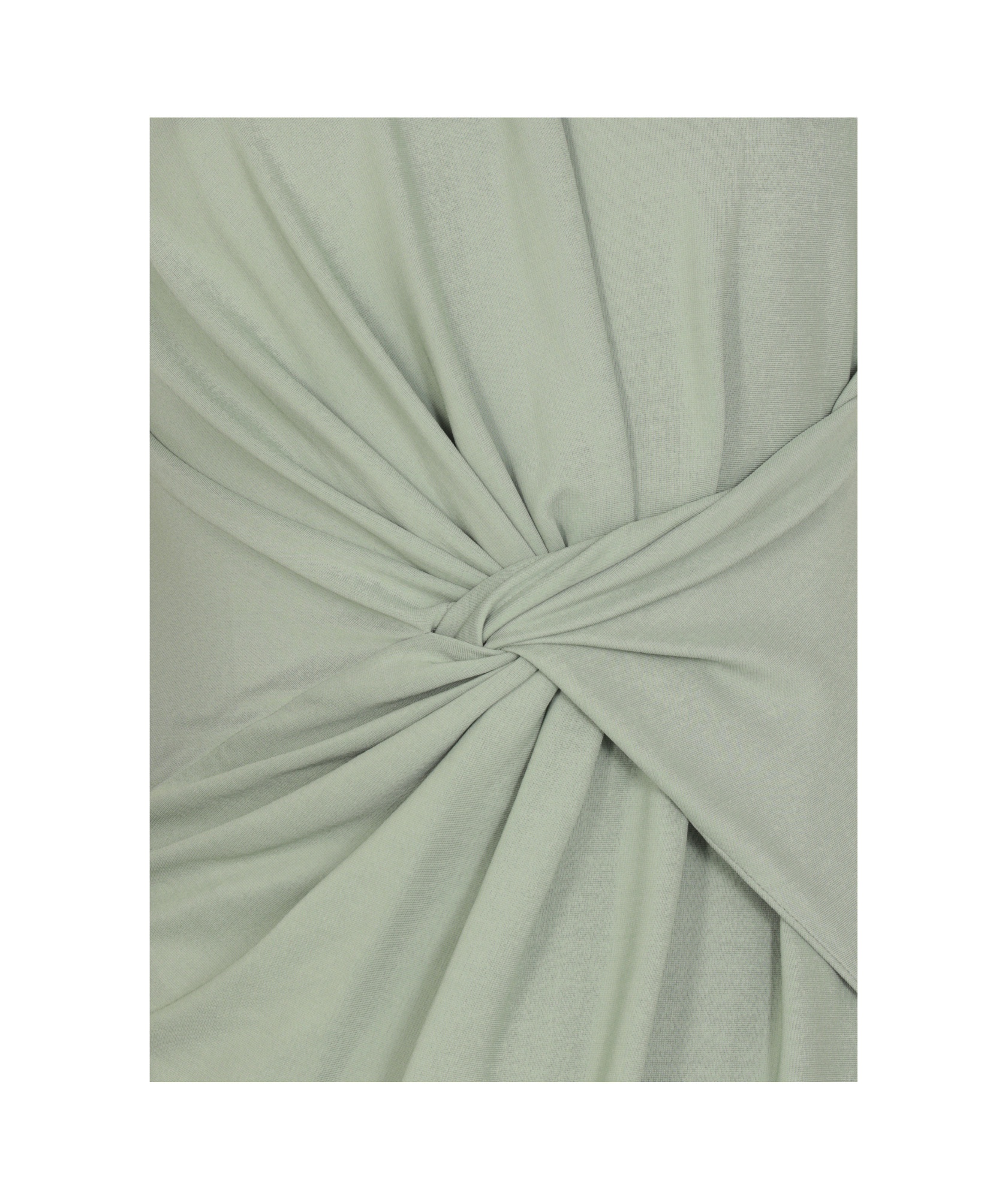 Lanvin Green Robe Viscose Midi Dress In Gray