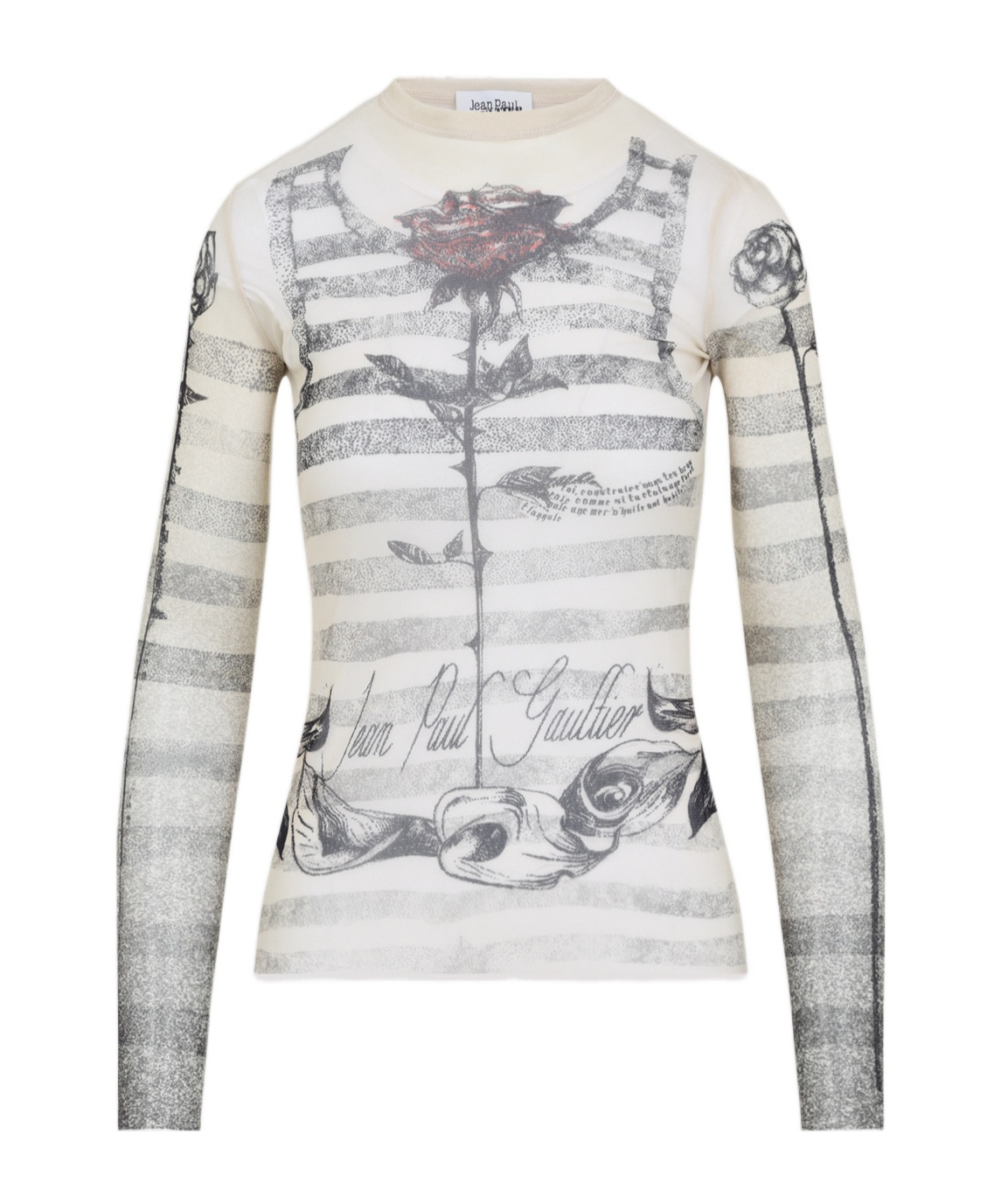 Shop Jean Paul Gaultier Printed T-shirt In White