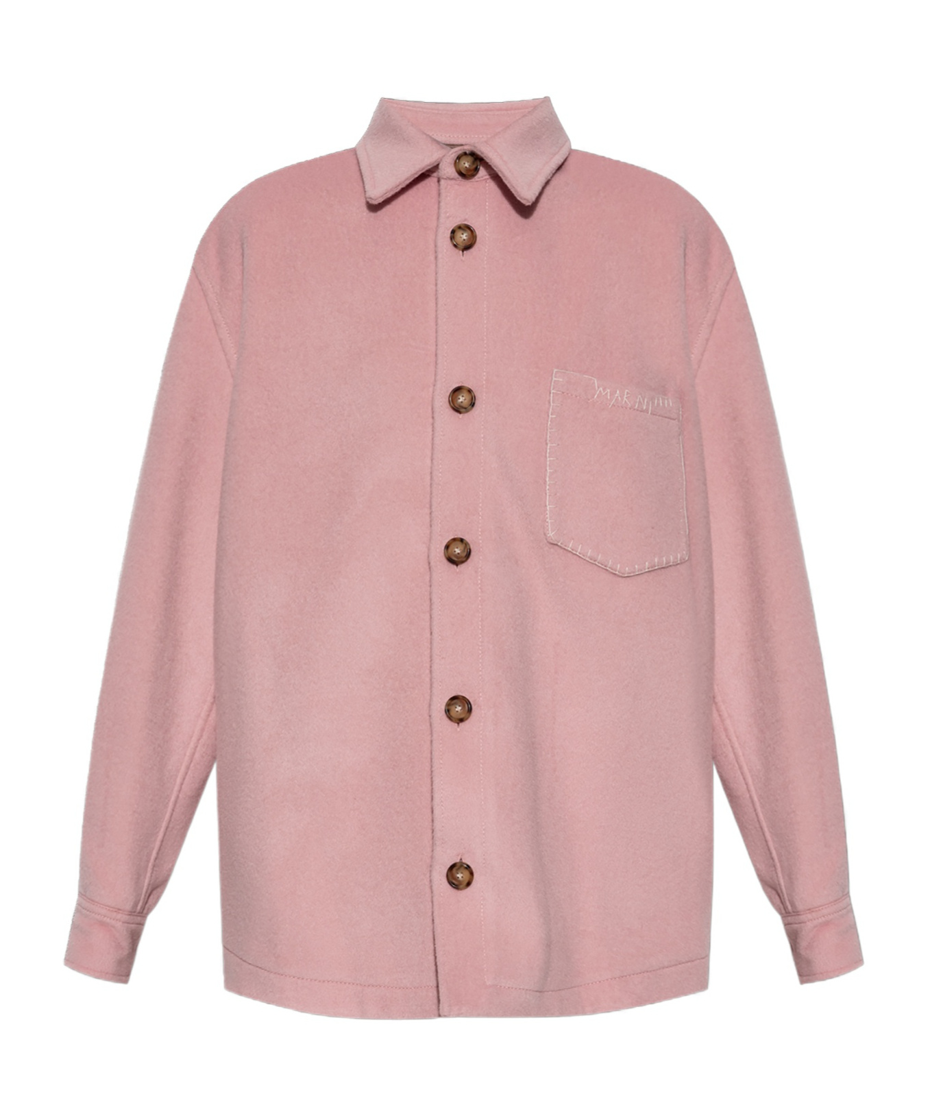 Marni Wool Short Coat In Pink