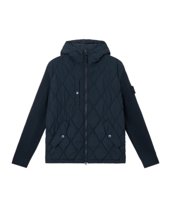 Stone Island Hooded Jacket With Padding And Anti-drop