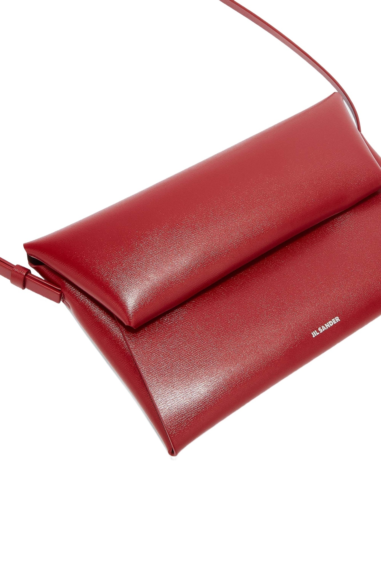 Jil Sander Small Folded Clutch Bag In Red