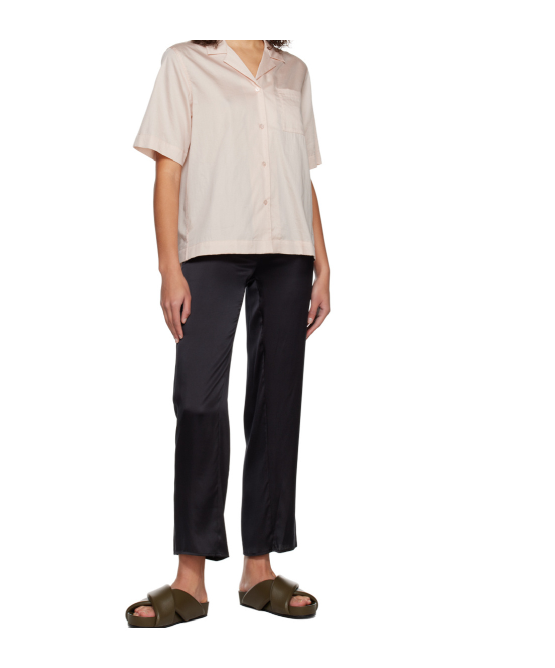 Filippa K Notched-collar Cotton Pyjama Shirt In Neutral
