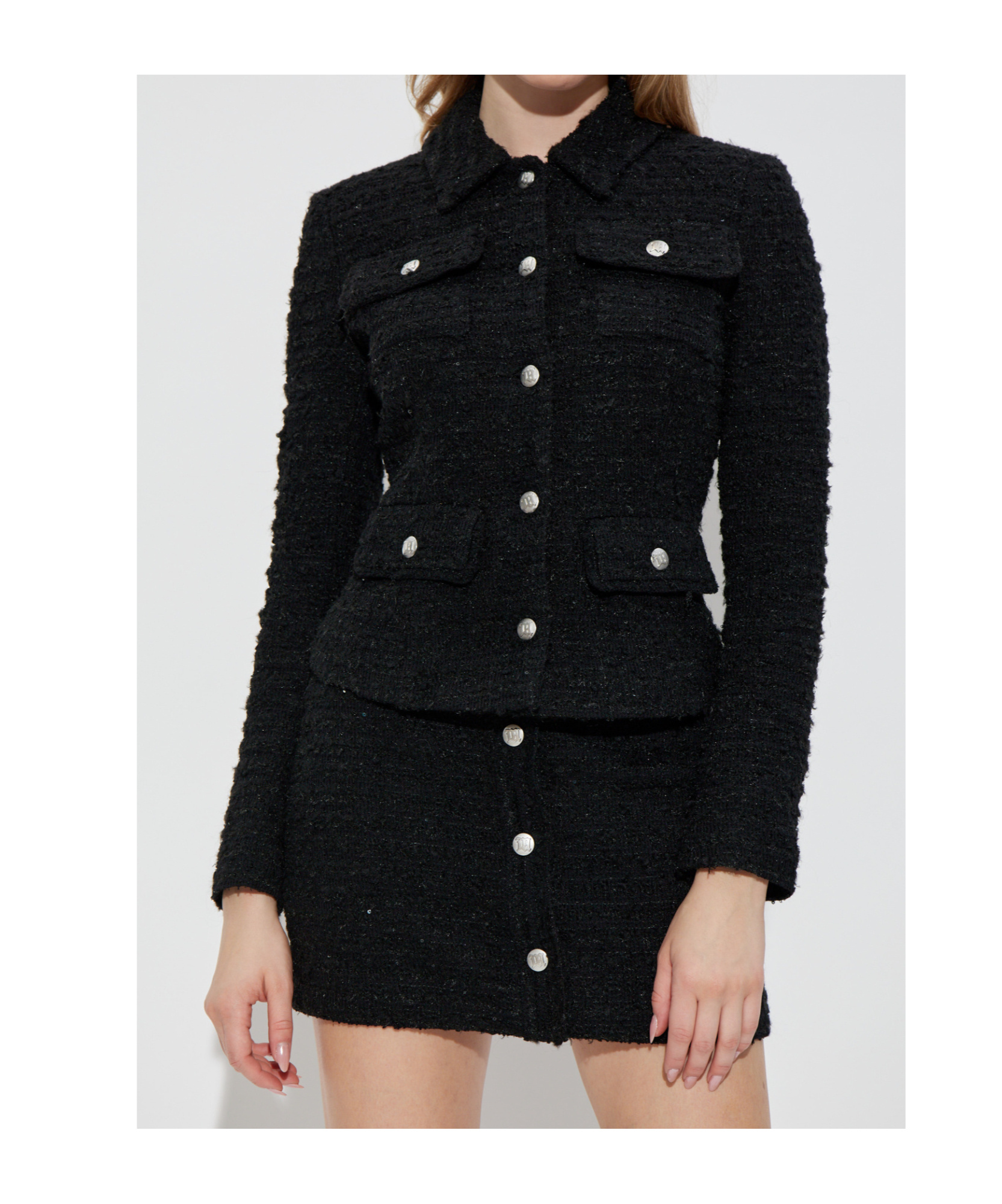 Misbhv Denim Casual Jacket In Black