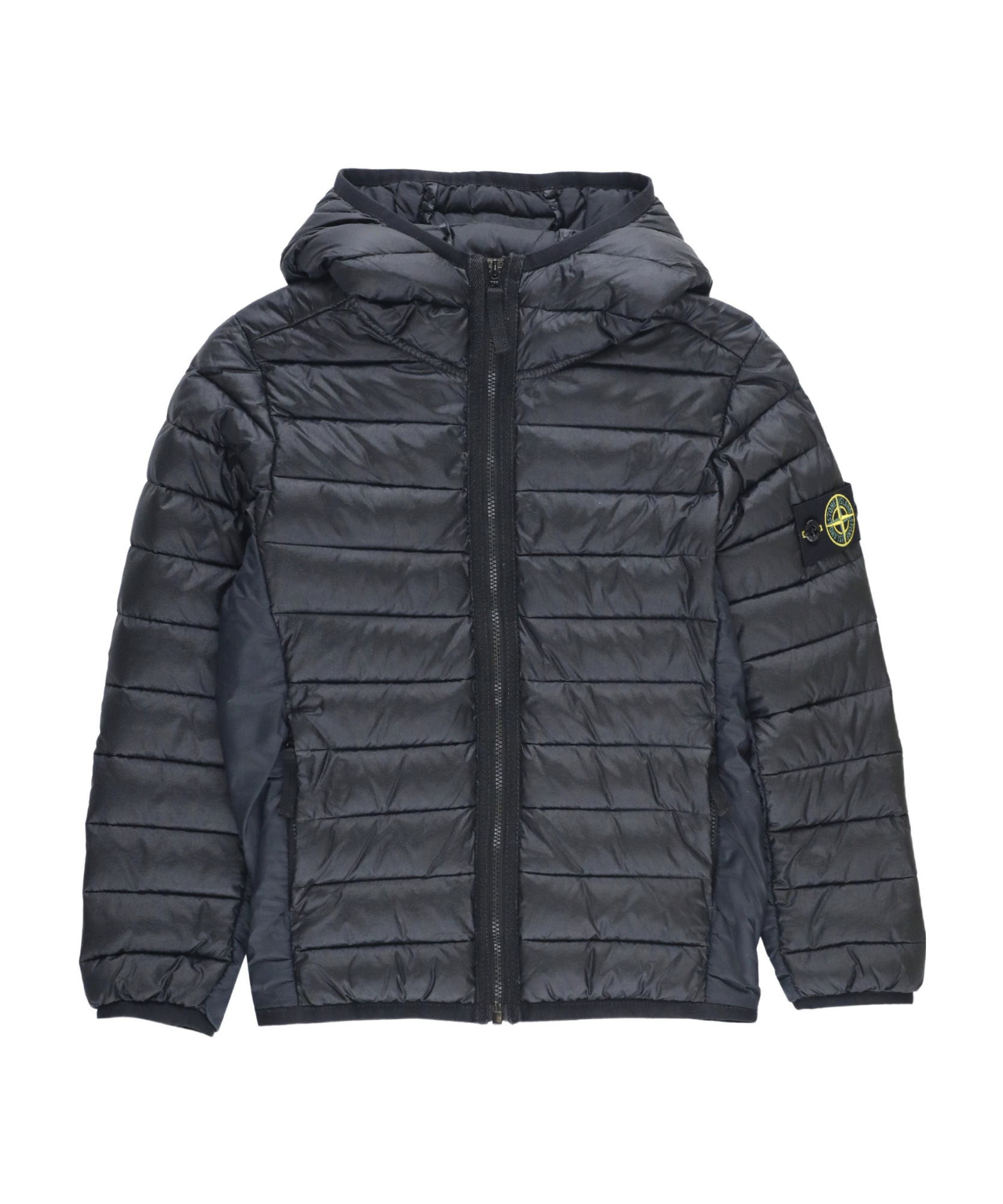 Stone Island Zipped Padded Jacket In Black