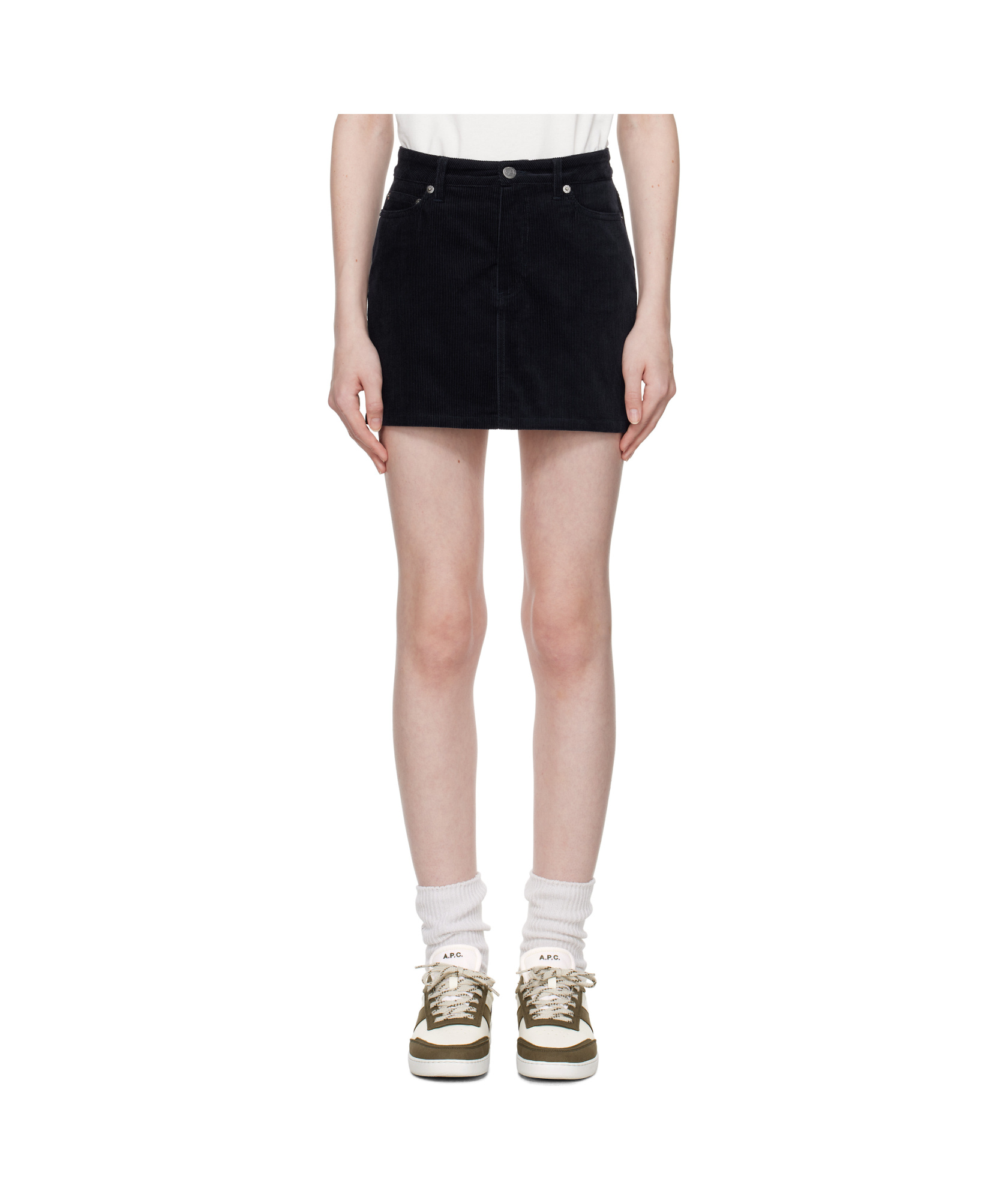 Apc Belt Loop Skirt In Nude
