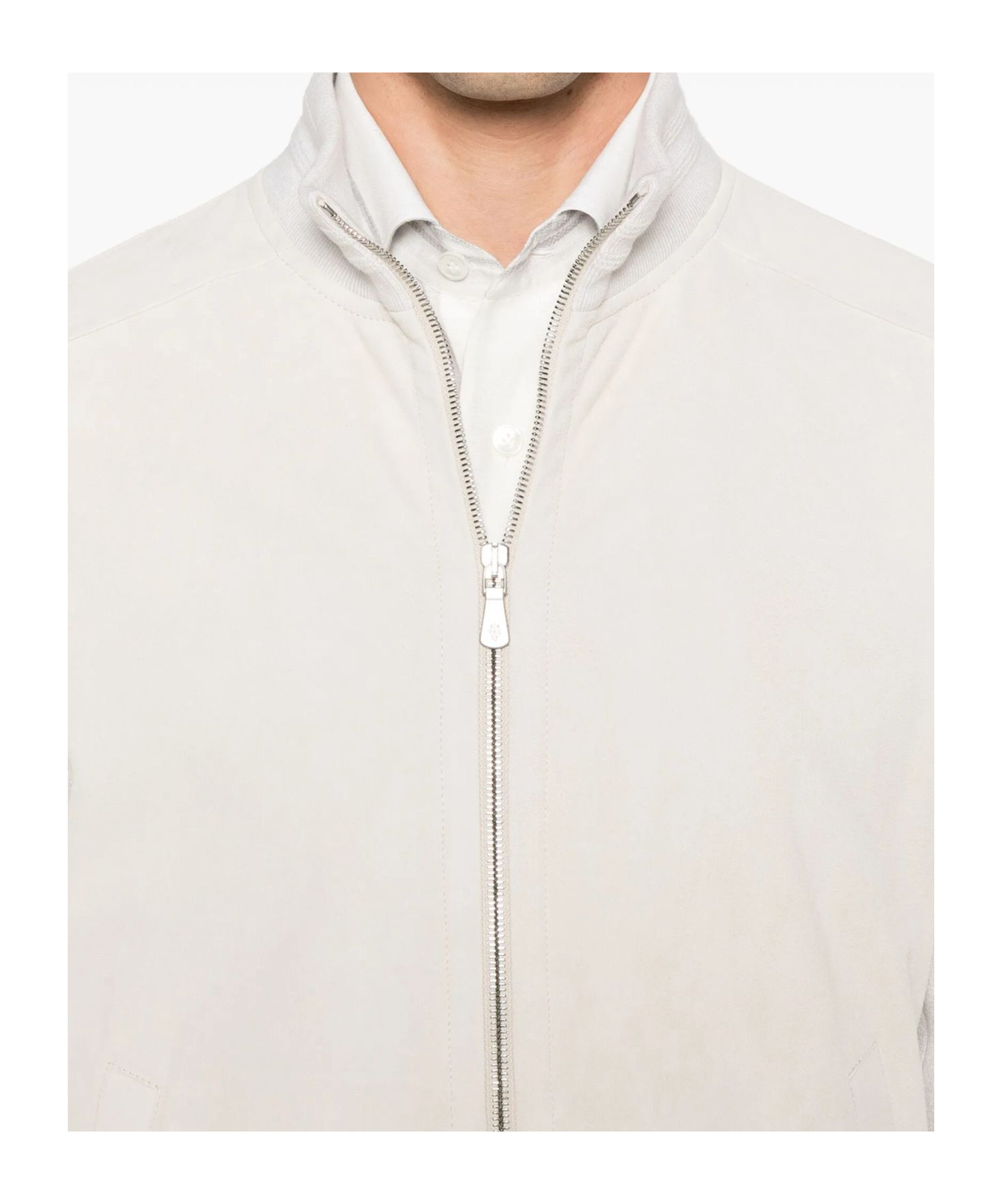 Eleventy Beige Sharkskin Jacket