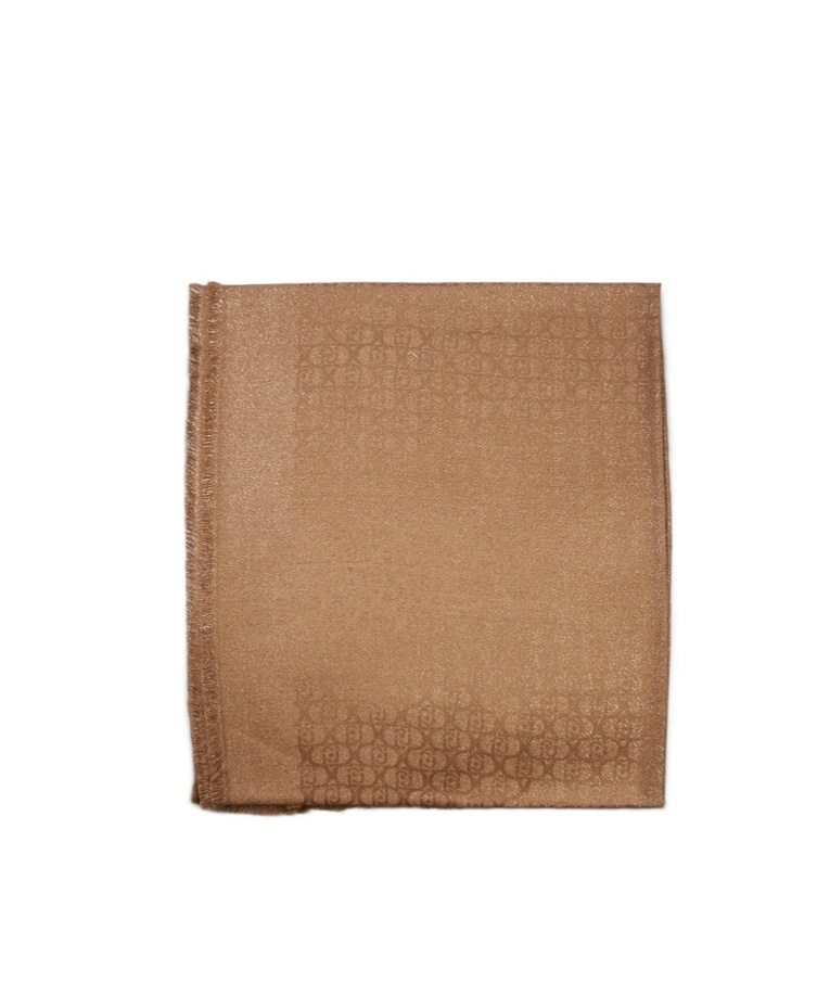 Liu •jo Jacquard Scarf In Brown