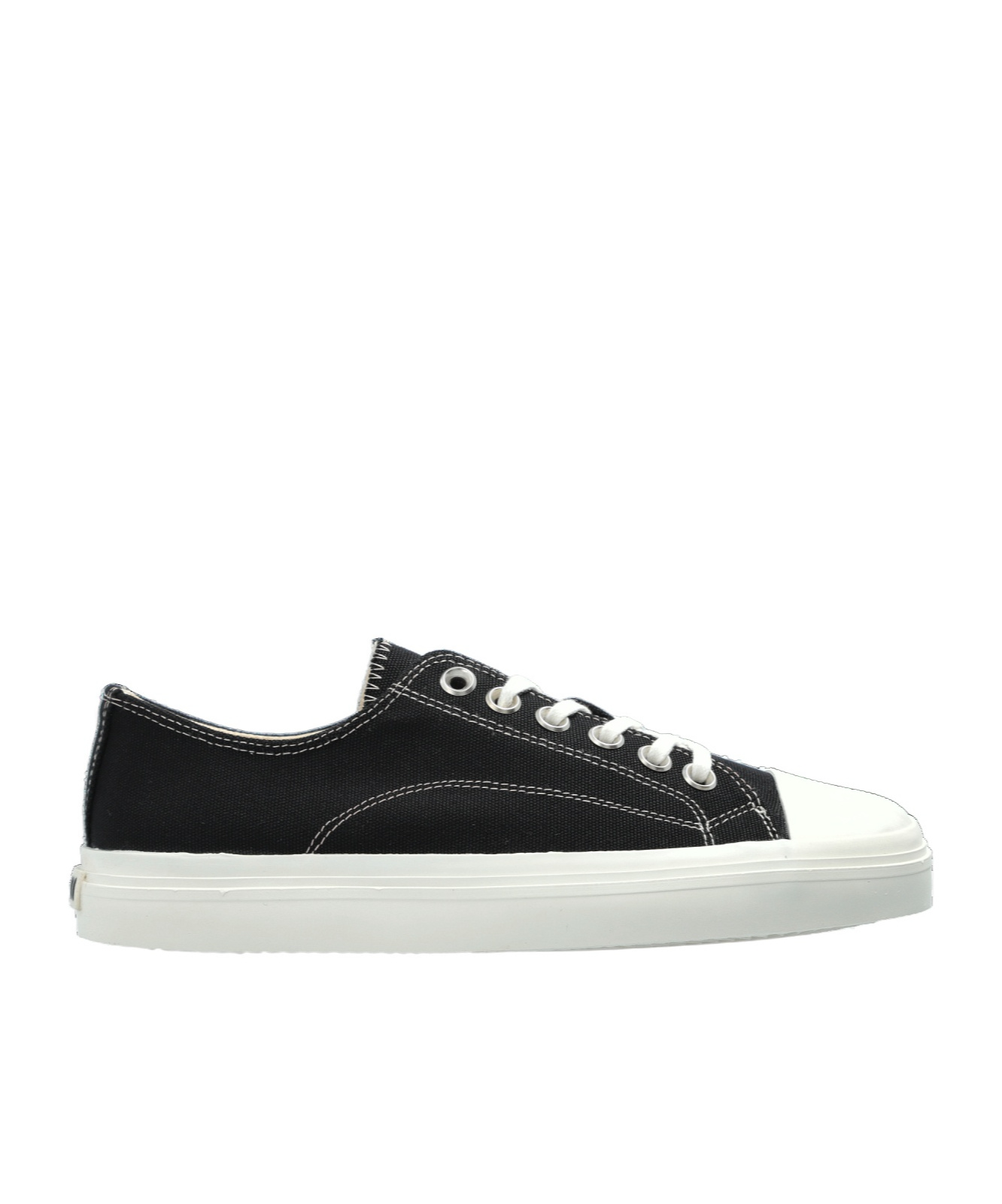 Moschino Square-toe Low-top Sneakers In Black