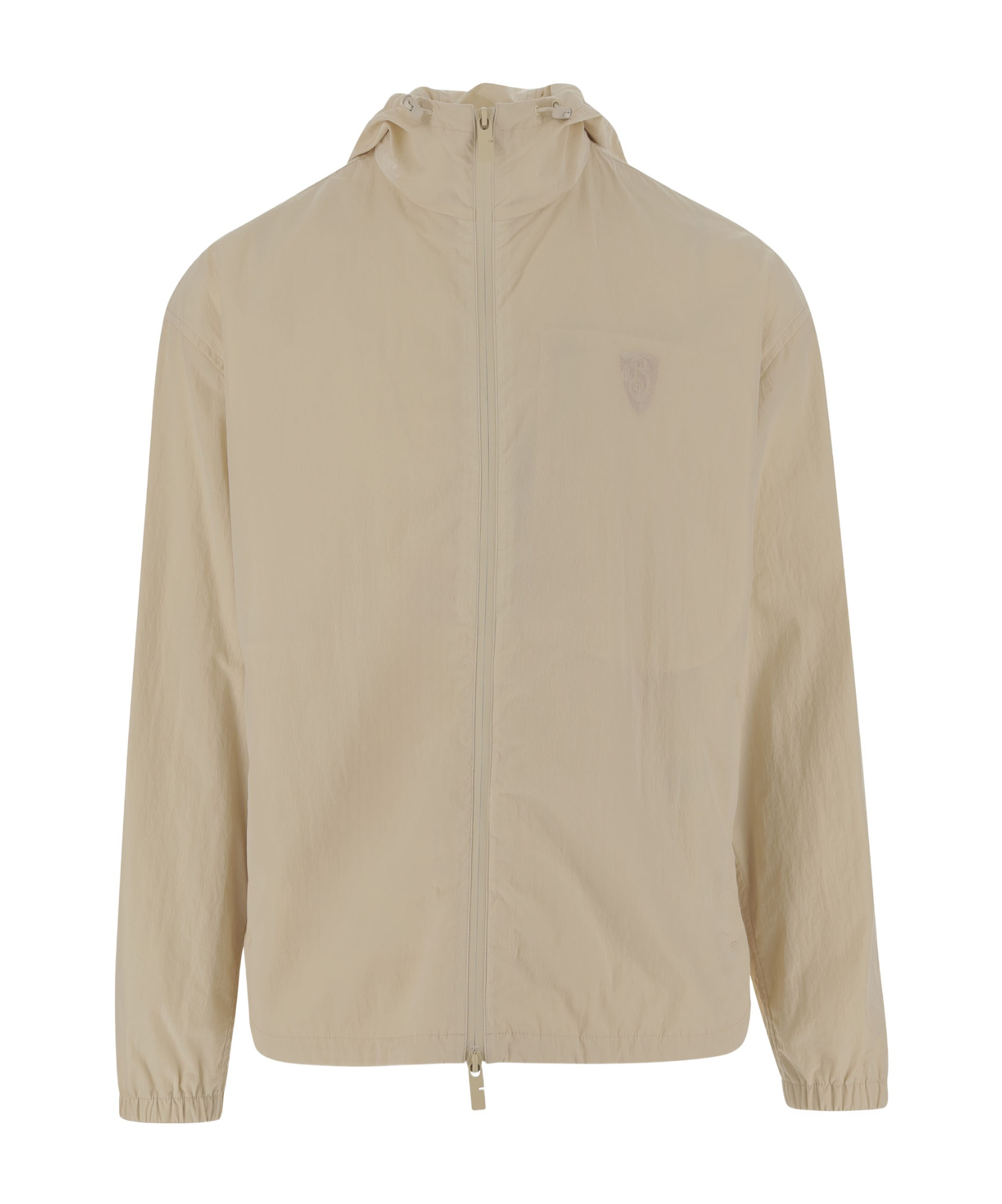 Burberry Hooded Drawstring Jackets With Elasticated Cuffs In Nude