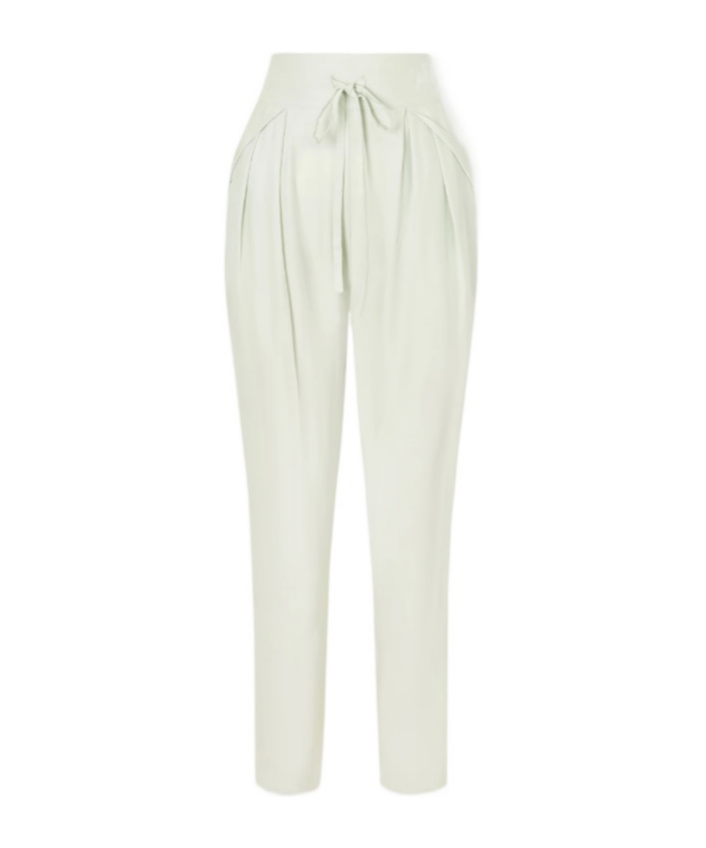 Sharon Wauchob Silk-blend Straight-leg Trousers In White