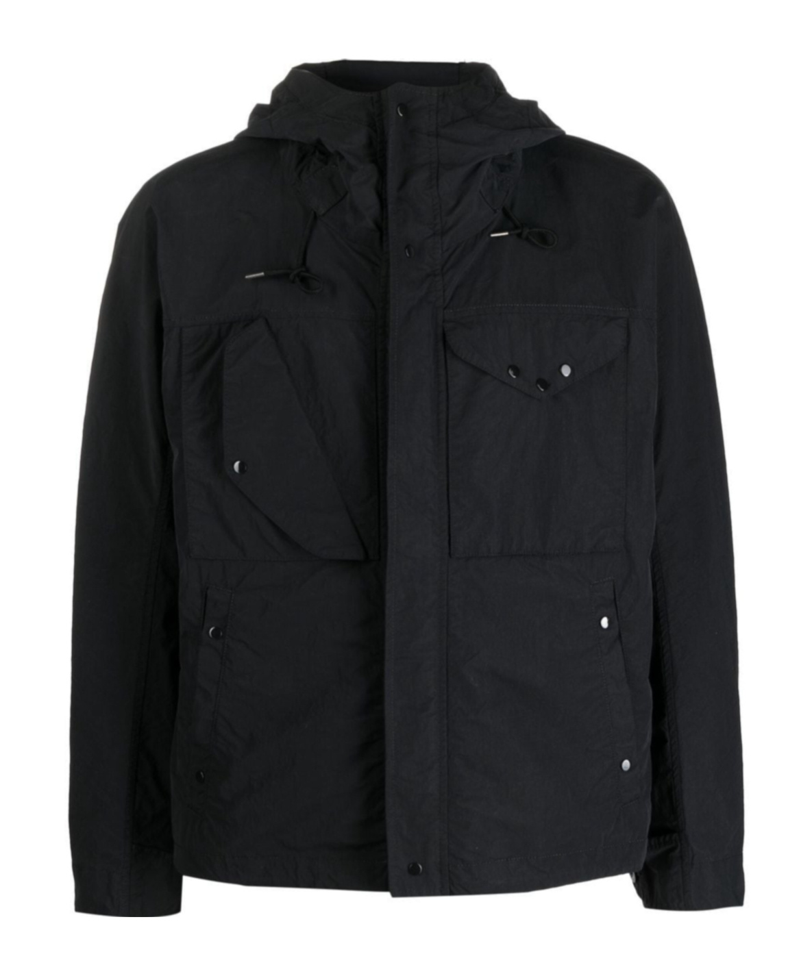 Ten C Long Sleeve Casual Jacket In Black
