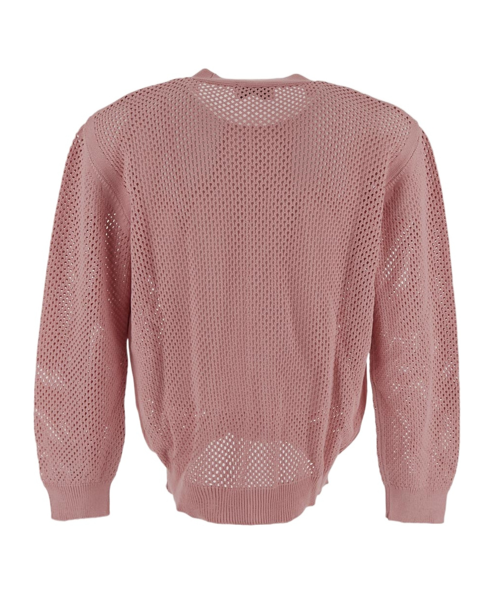 Laneus Openwork Cardigan With Button Fastening
