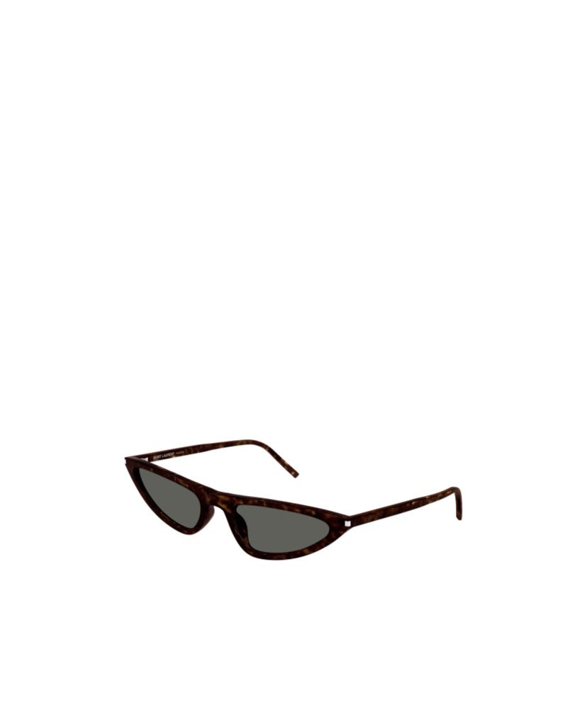Saint Laurent Sl 7030 Sleek Acetate Cat-eye Sunglasses In Black