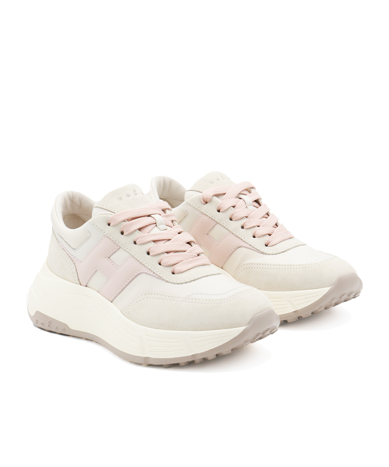 Hogan Leather Sneakers In White