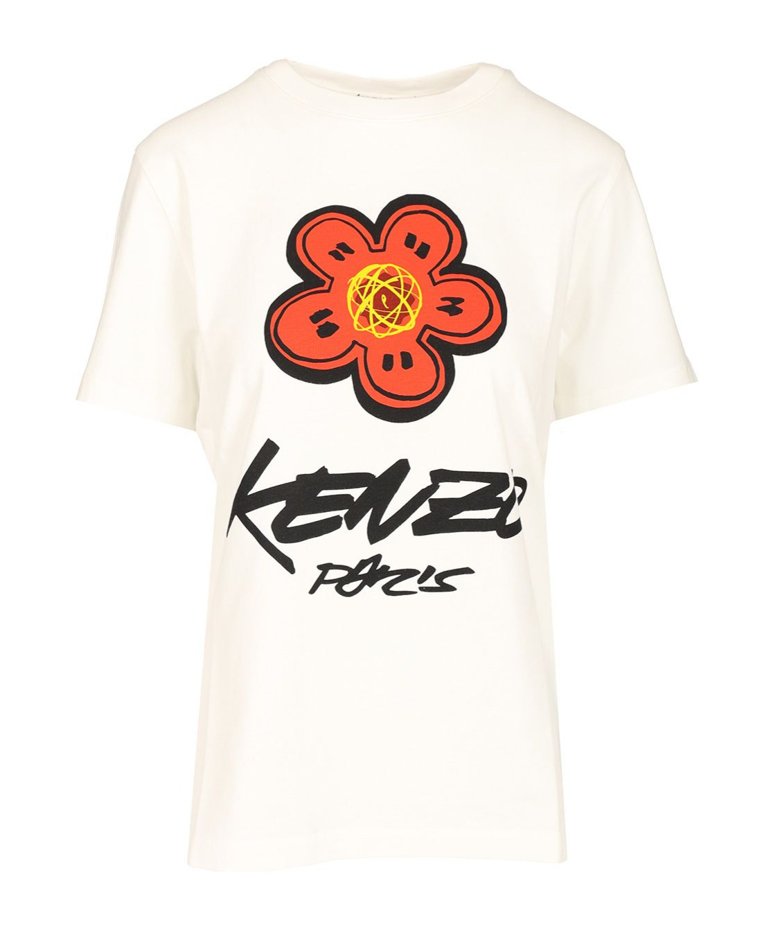 Kenzo Boke-flower Paris T-shirt In White