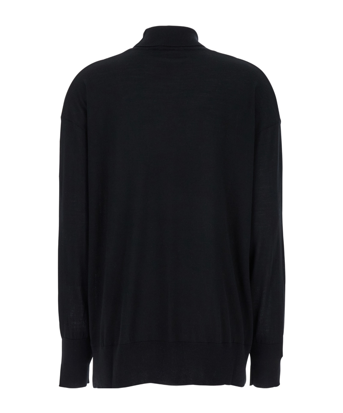 Max Mara Long-sleeved Sweater In Black