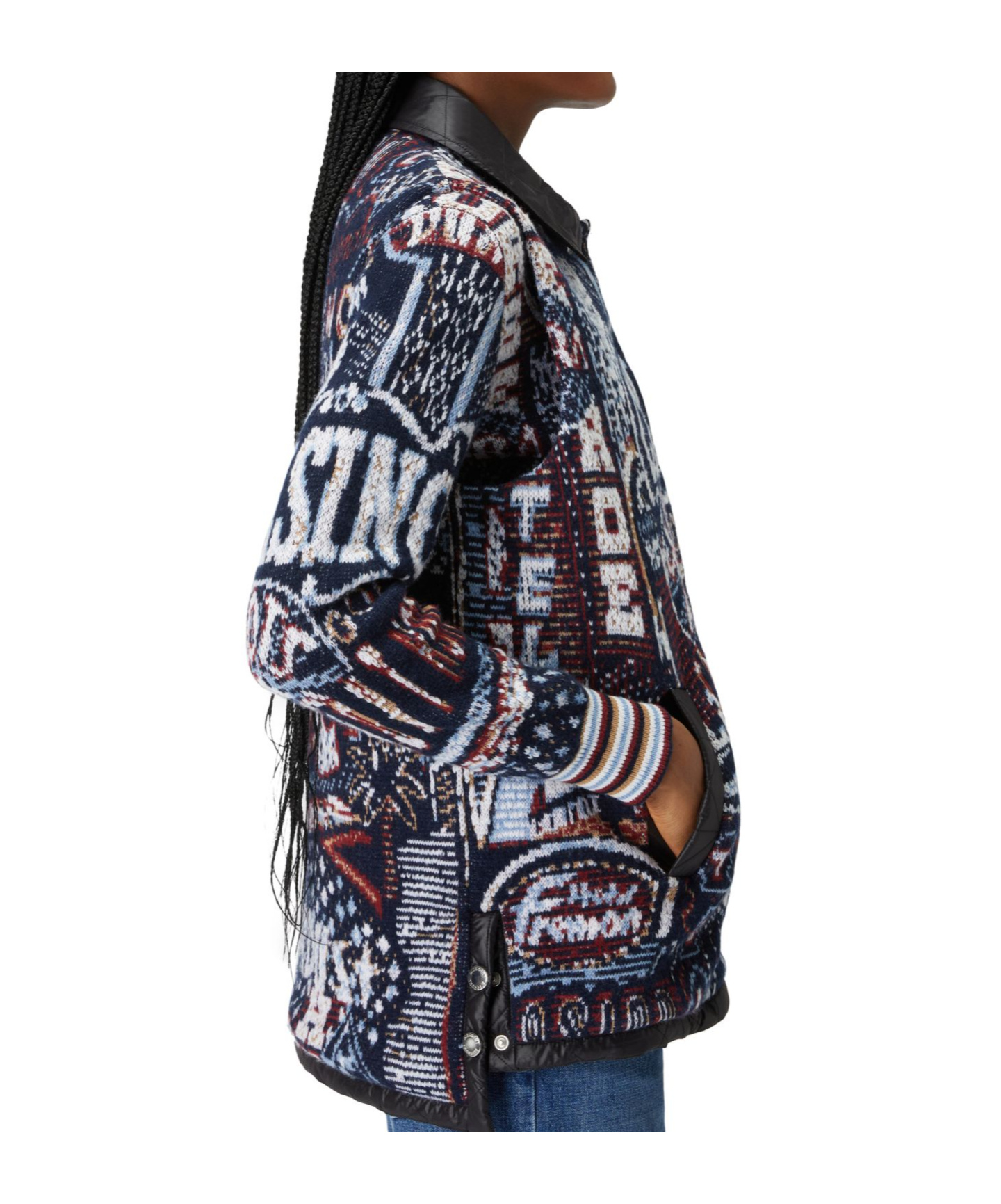 Missoni Graphic-print Knitted Vest In Black