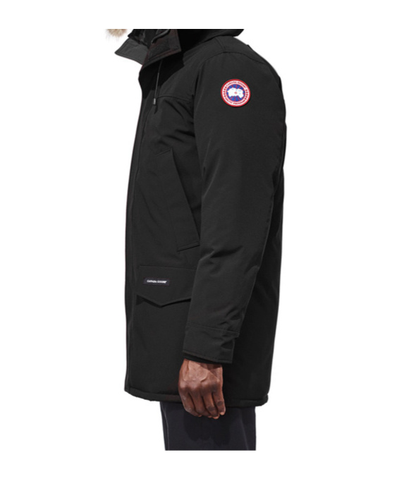 Canada Goose Langford Slim Fit Down Parka With Genuine Coyote Fur Trim In Black