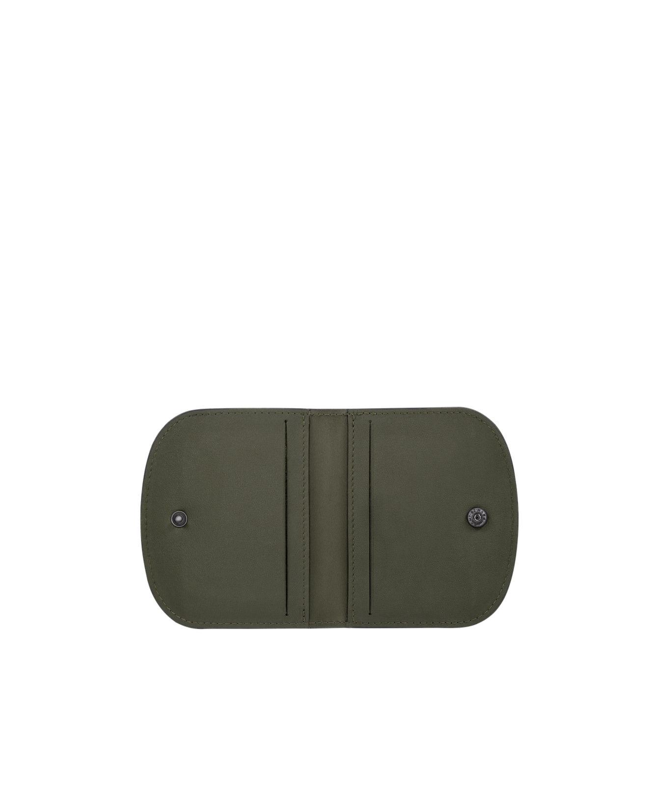 Longchamp Logo Embossed Cardholder With Multiple Slots In Green