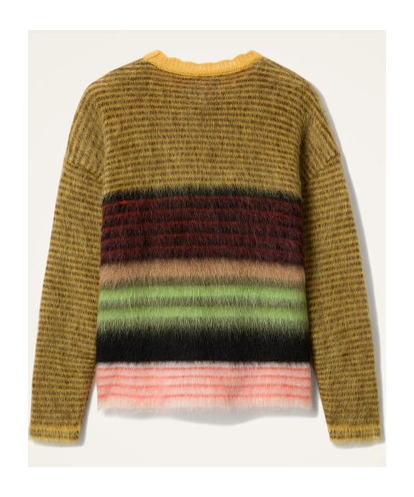 La Doublej Brera Striped Mohair-blend Sweater In Multi