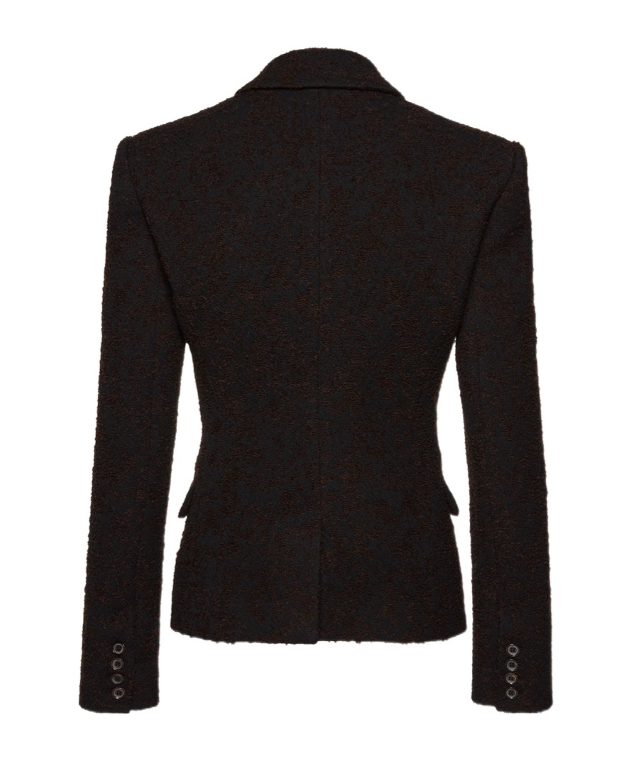 Magda Butrym Bouclé Blazer In Black