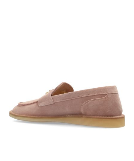Dolce & Gabbana Suede Leather Moccas In Brown