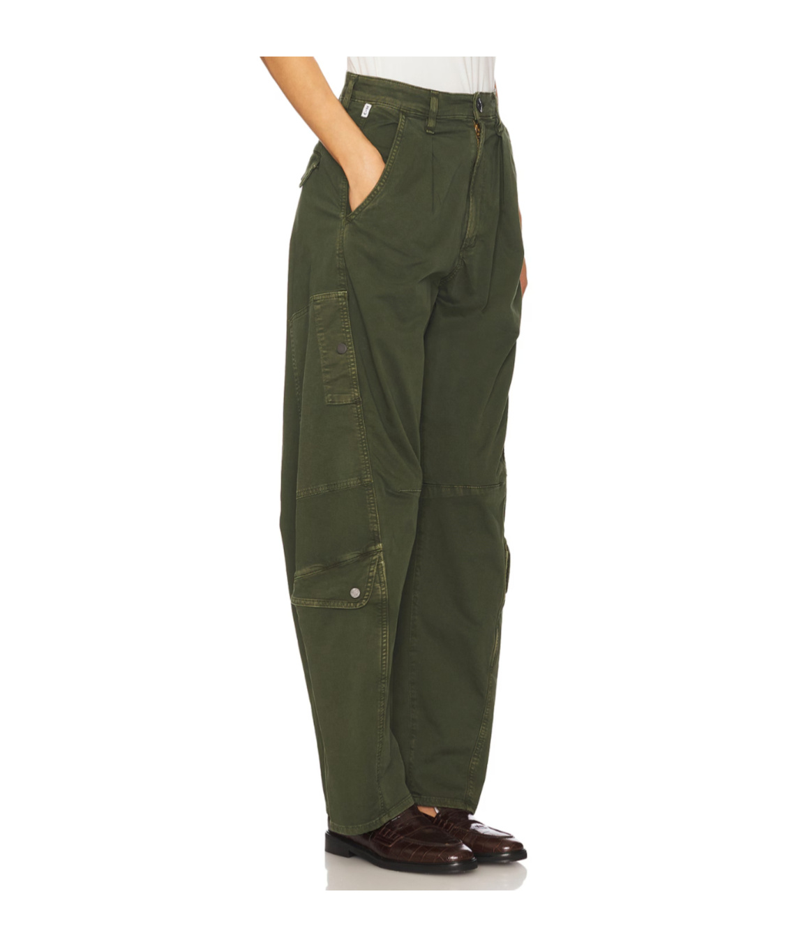 Citizen Of Humanity Casual Pants With Belt Loops In Green