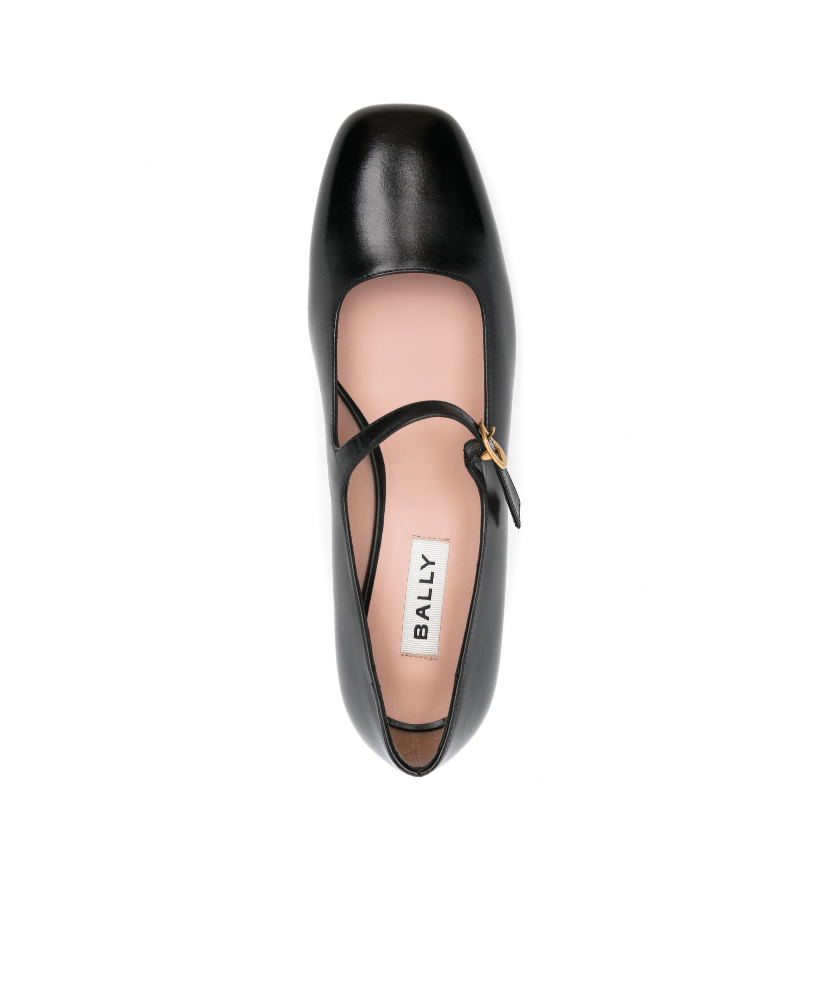 Bally Leather Ballet Flats In Black
