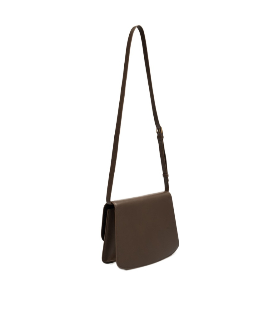 The Row Logo Shoulder Bag In Brown