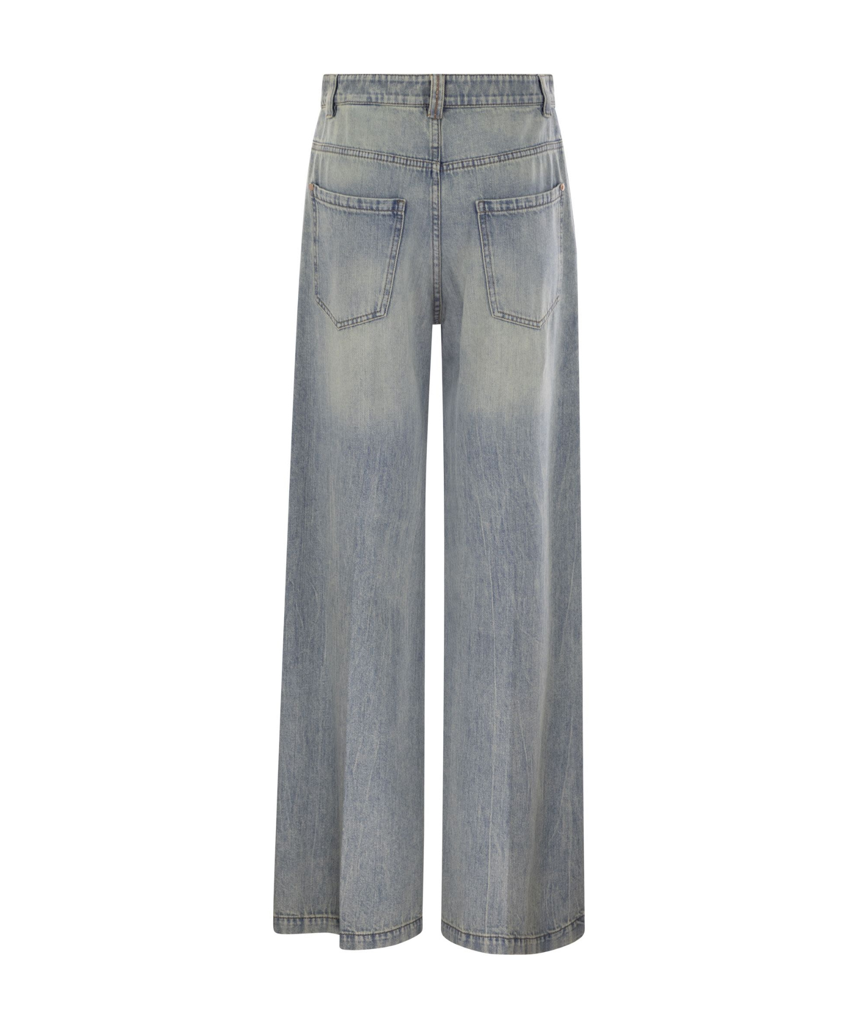 Brunello Cucinelli Belt-loop Jeans In Gray