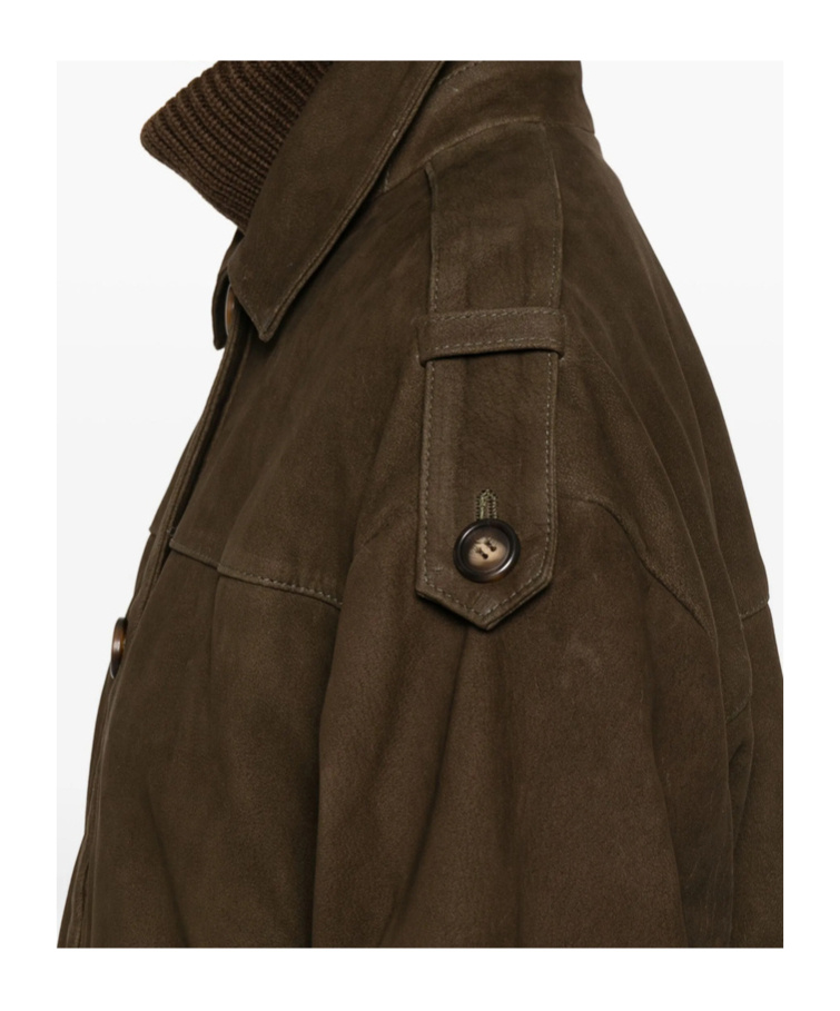 Iro Long-sleeved Casual Jacket In Green