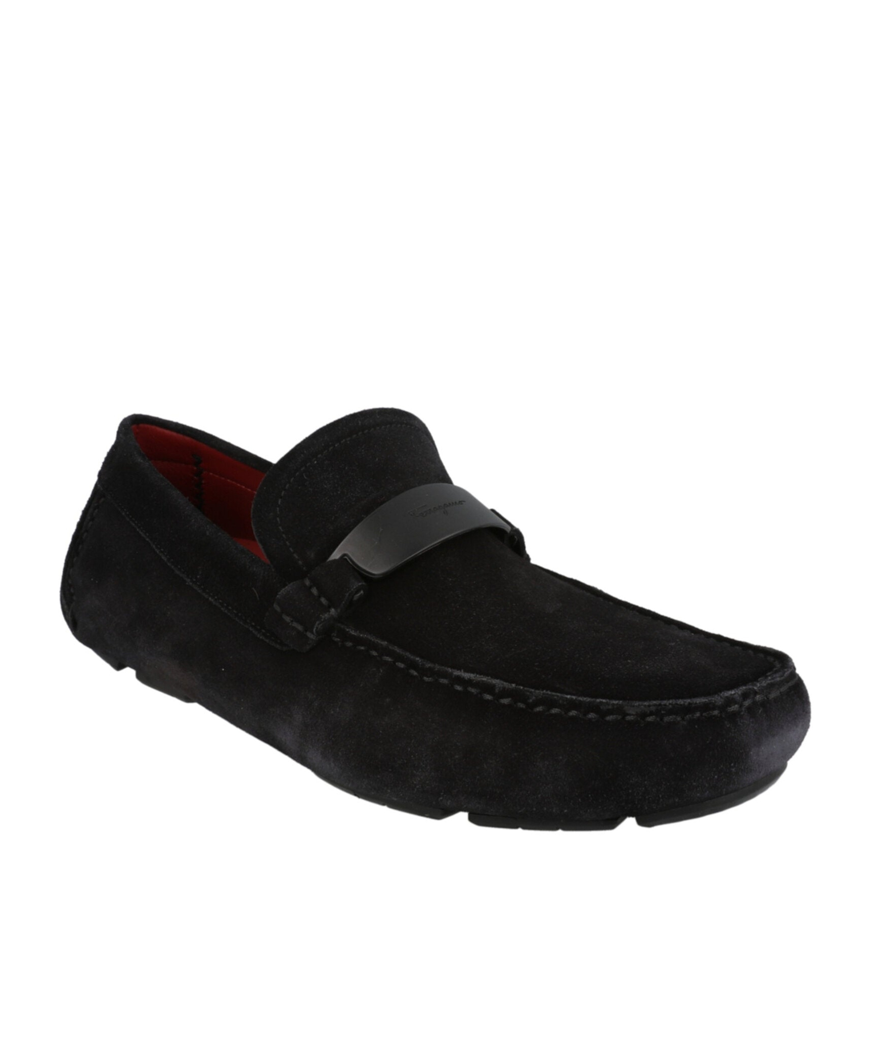 Ferragamo Man Loafers Black Size 8.5 Leather In Black