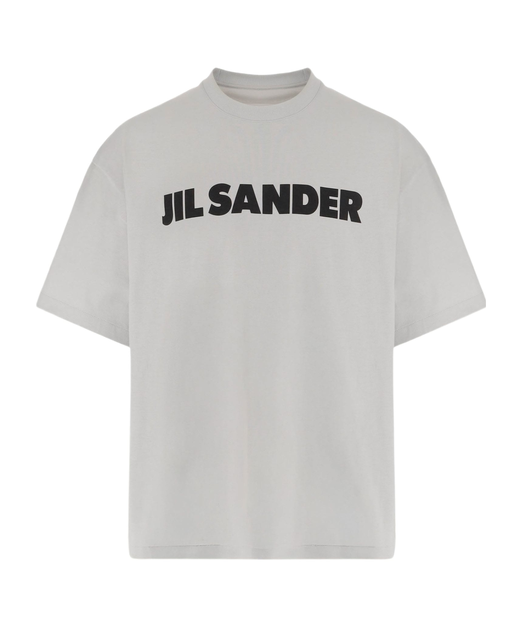 Jil Sander Logo T-shirt By . The Brand Presents A Minimalist Style That Is Appreciated Wor In Gray