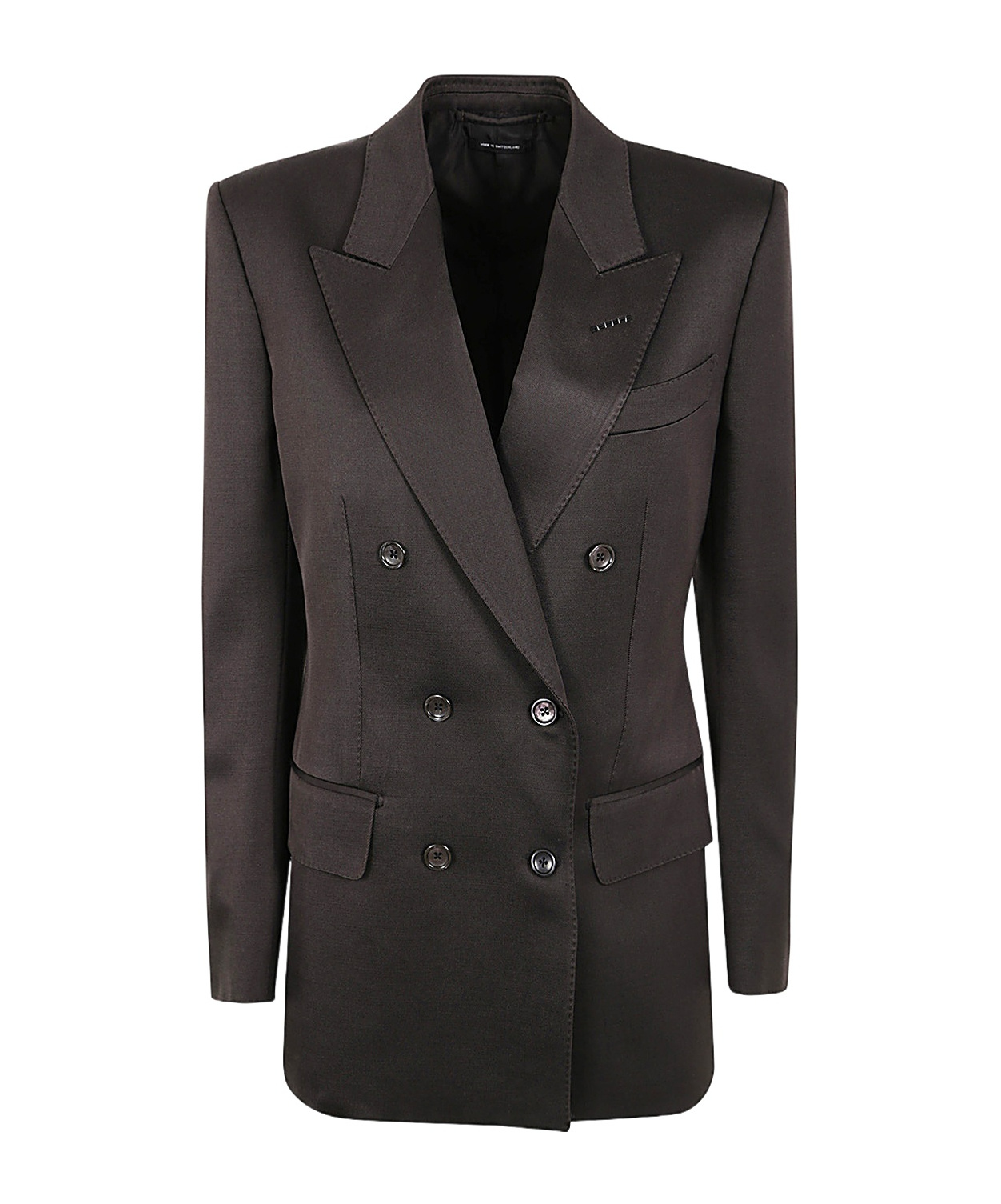 Tom Ford Double-breasted Jacket In Black