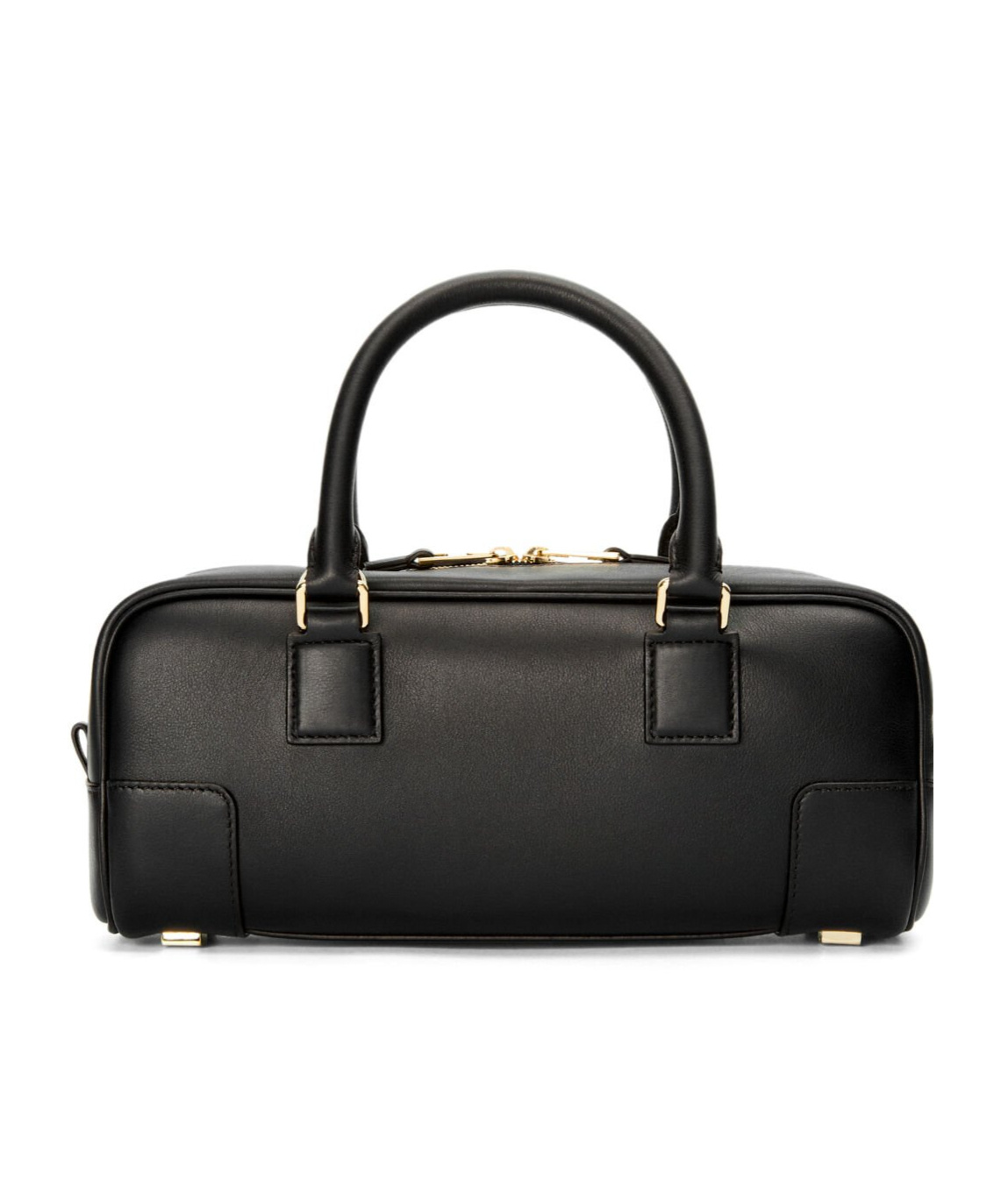 Loewe Mini Puzzle Leather Shoulder Bag In Black
