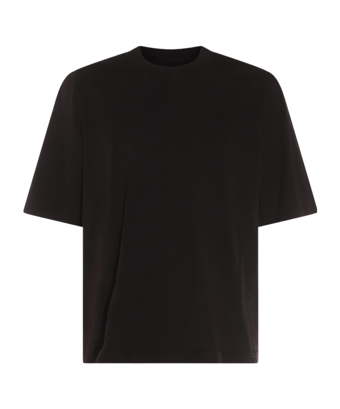 Rick Owens Drkshdw Drkshdw By Rick Owens Oversized Cotton T-shirt With Geometric Design And Relaxed Fit In Black
